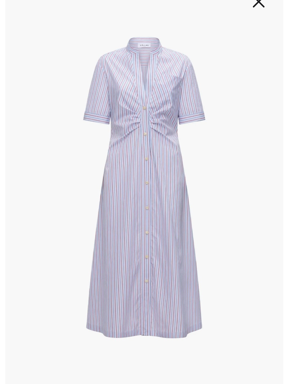 CALLAS MILANO NOOR A-Line Shirtdress Gathered Front